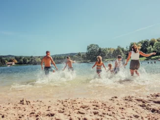 Wasserratten; See; Breitenauer See, baden